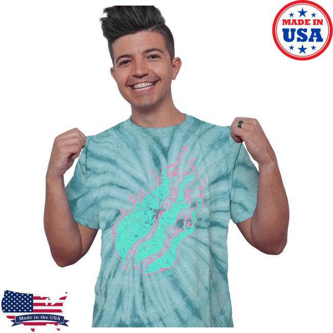 Official Prestonplayz Merch Store Shop Crystal Iconic Tie-Dye August New Shirt Of The Month Tie Dye Firemerch