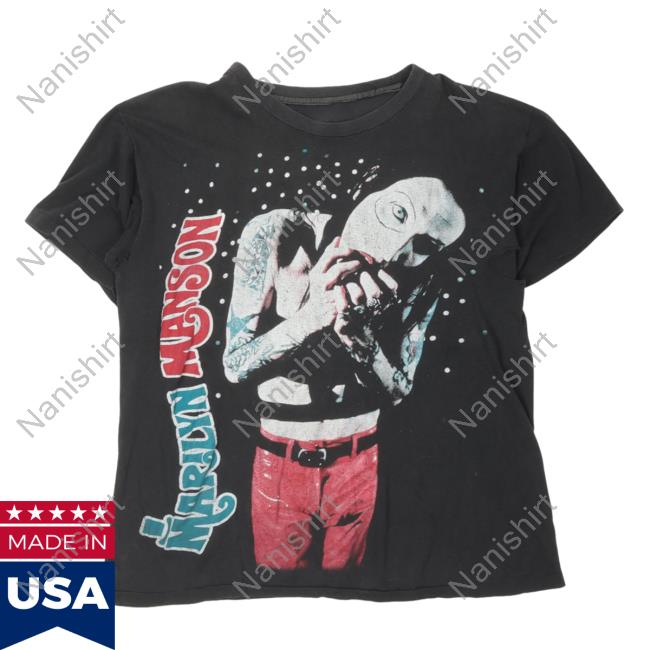 Official Justin Reed Vintage Marilyn Manson Antichrist Superstar Hot Shirt Black Justinreed