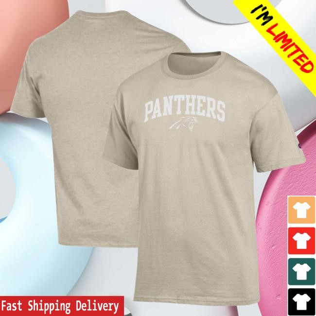 NFL Football Bank of America Stadium Carolina Panthers Travel Shirt NFL Football Carolina Panthers Champion White Ink Tour Long Sleeve