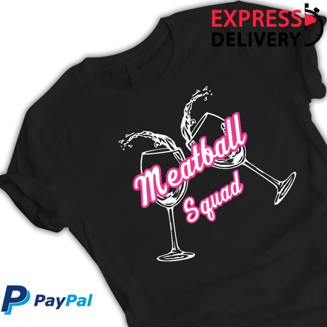 Hello Merch Meatball Squad Wine Glasses Shirt