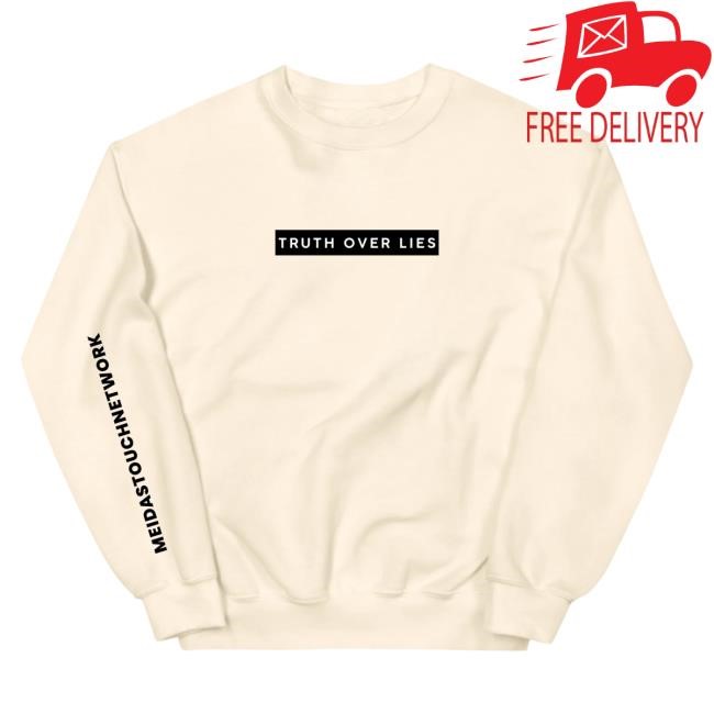Official MeidasTouch Truth Over Lies Crewneck Sweatshirt