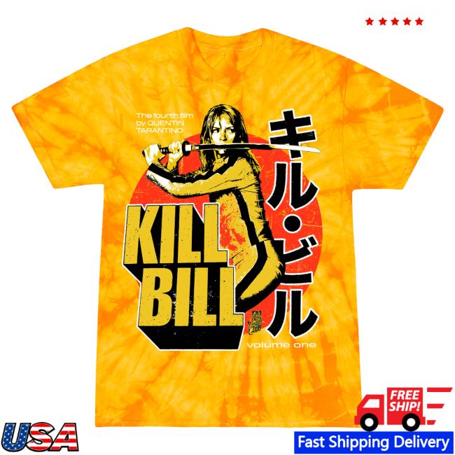 Official Studiohouse Designs Kill Bill Tie Dye Tshirt Gold