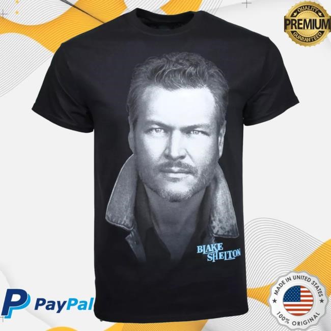 Official Blake Shelton Clothing Shop Store Blake Shelton Blake Shelton Portrait Shirt 2024 - Large