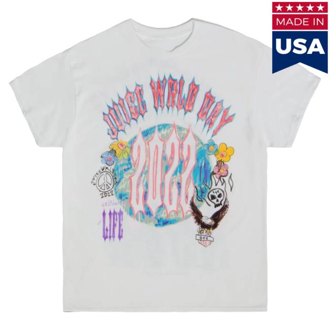 Official 999 Club Juice Wrld Merch Store Marker Hooded Sweatshirt White 999Club Clothing JuiceWrld