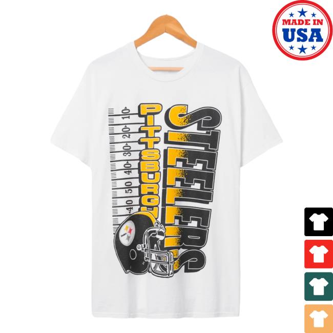 Official Junk Food Apparel Clothing Store Shop Junkfoodclothing Pittsburgh Steelers Helmet Yardage Flea Market T-Shirt