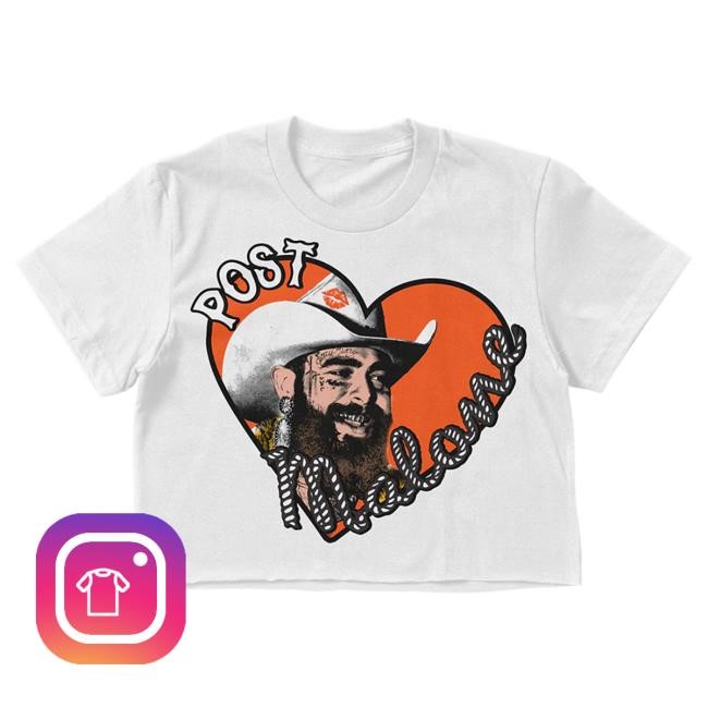 Post Malone Big Ass Stadium Tour Crop Top T Shirt Official Post Malone Merch Store