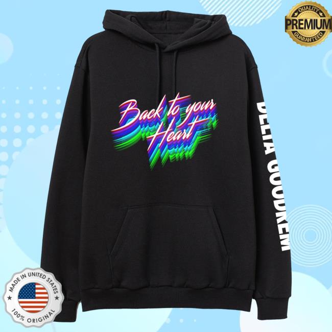 Official Merch Bar Delta Goodrem Back To Your Heart Pullover Sweatshirt Black MerchBar