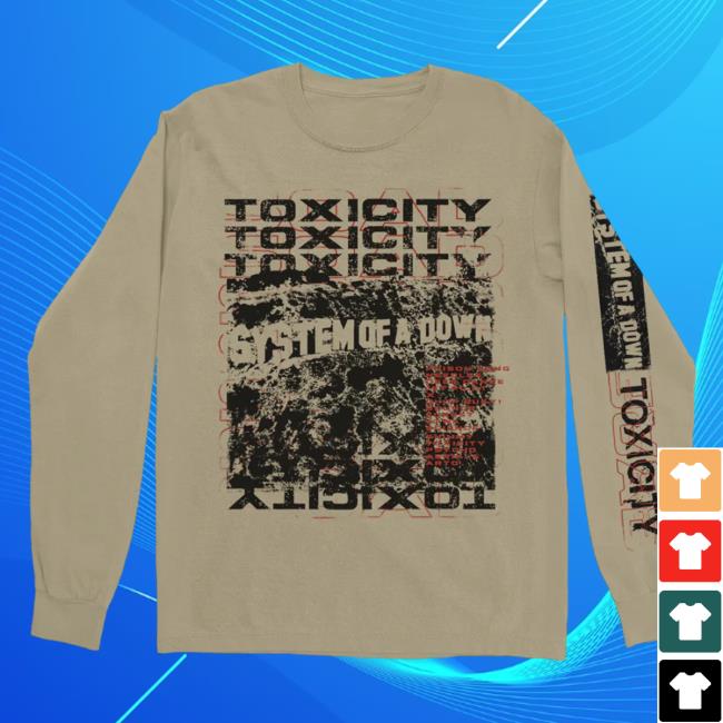 Official System Of A Down Clothing Merch Store Shop System Of A Down Toxicity Repeat Long Sleeve Tees SystemOfADown