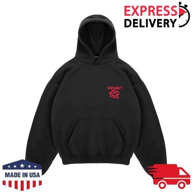 Inhaler Logo Flower Sweatshirt Hoodie - Interscope Records