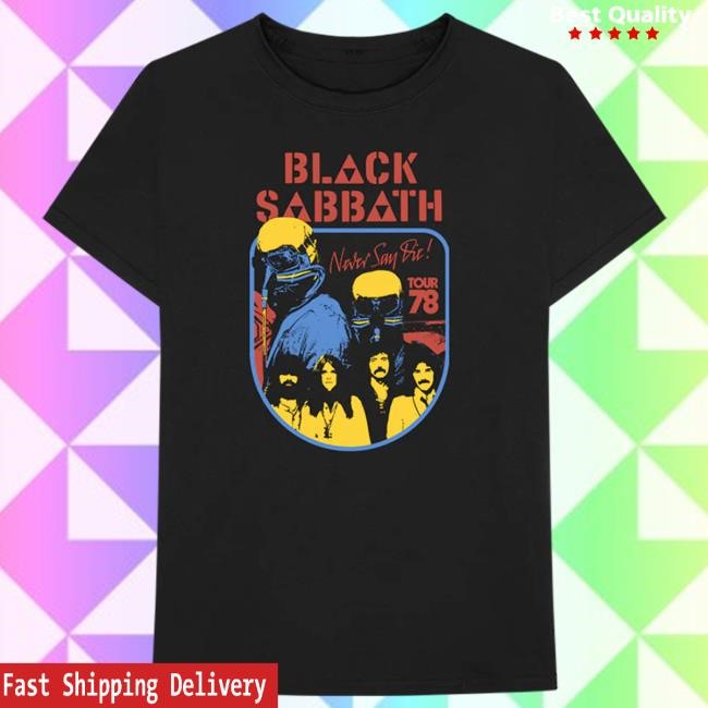 Black Sabbath Official Apparel Shop Store Never Say Die T Shirt - Black Sabbath