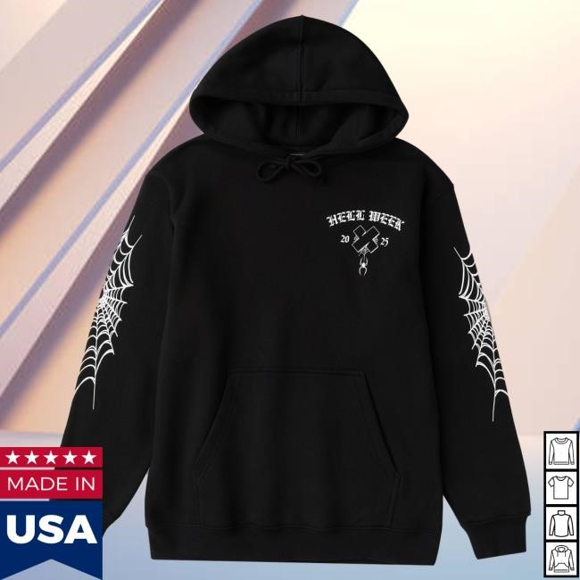 Official Sam And Colby Merch Store Hell Week 2025 Classic Attractive Hoodie Black Xplr Shop