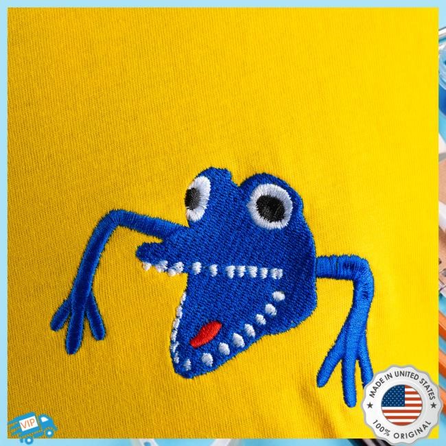Finger Thing Embroidered Tee Jim'll Paint It
