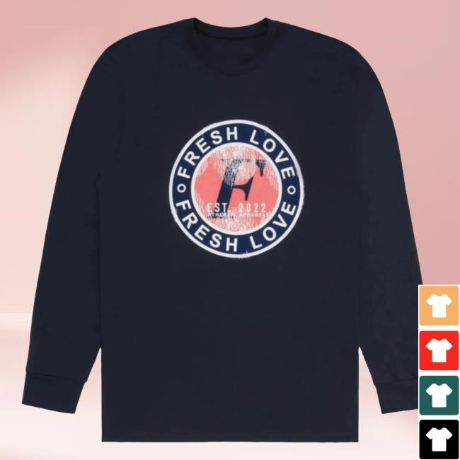 Fresh Love Essential Logo LS - Navy – Fresh Love Clothing
