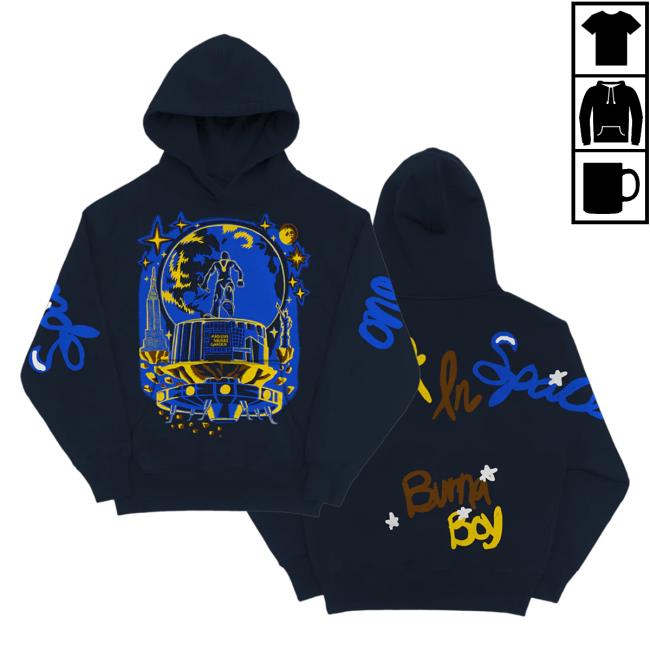 Official Burna Boy Merch Store Burna Boy One Night In Space Illustrated Sweatshirts Burnaboy