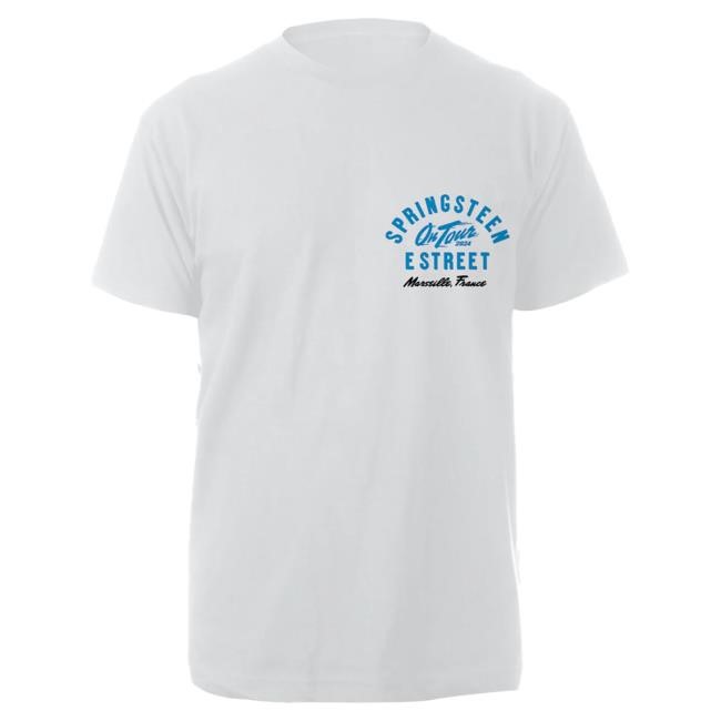Officia Bruce Springsteen Merch Store Springsteen & The E-Street Band Marseille 2024 Limited Edition Tour Tshirt