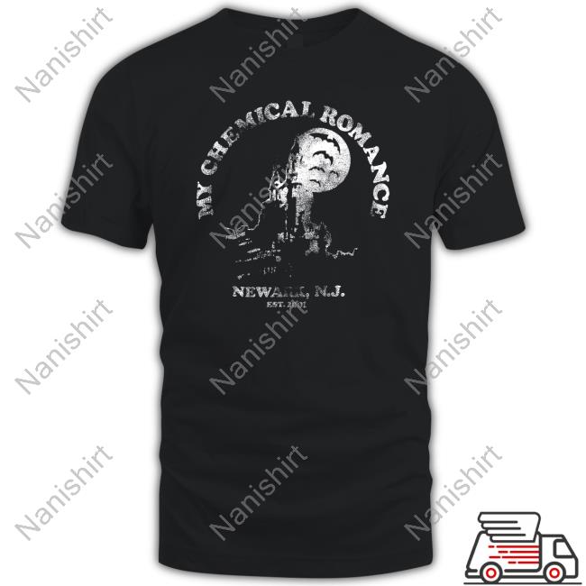 My Chemical Romance Merch Haunted Castle Distressed Shirt