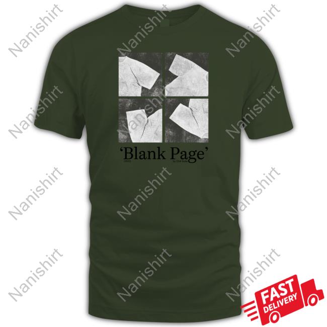 Blank Page By Chill Subs 2023 Shirt Blank Page By Chill Subs 2023 Shirt