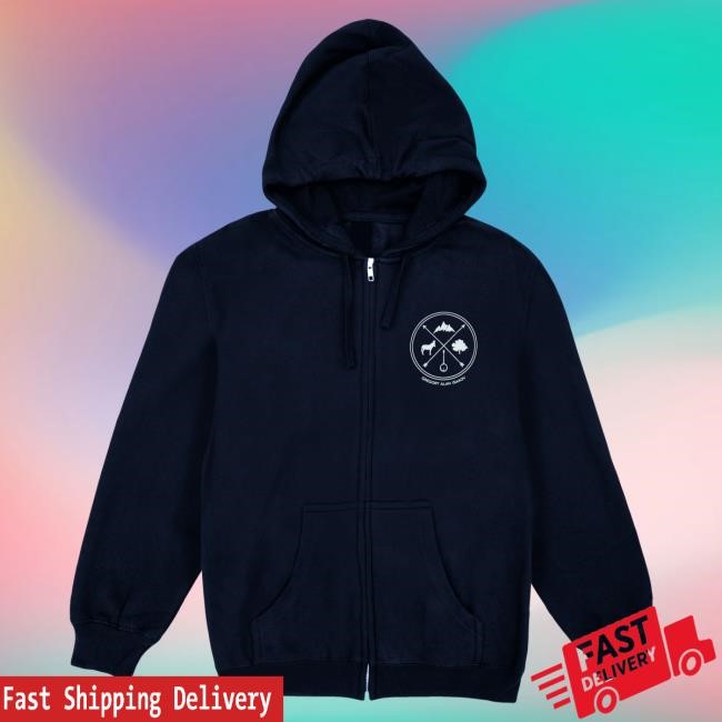 Official Gregory Alan Isakov Merch Banjo Zip Hoody (Navy)