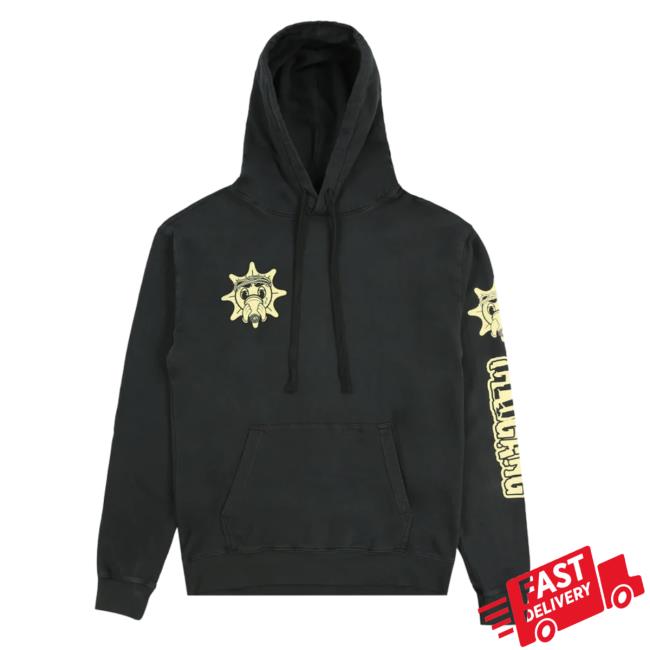 Left Sun Hoodies (Washed Black)