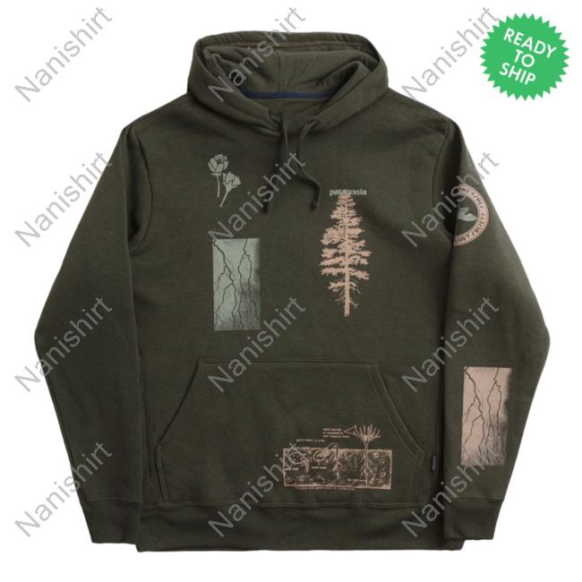 Official Flatspot Patagonia Pyrophytes Uprisal Pullover Sweatshirt Basin Green