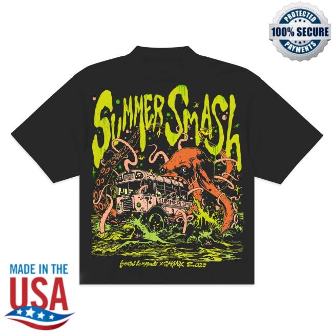 Official The Summer Smash Octobus New Shirt (Black)