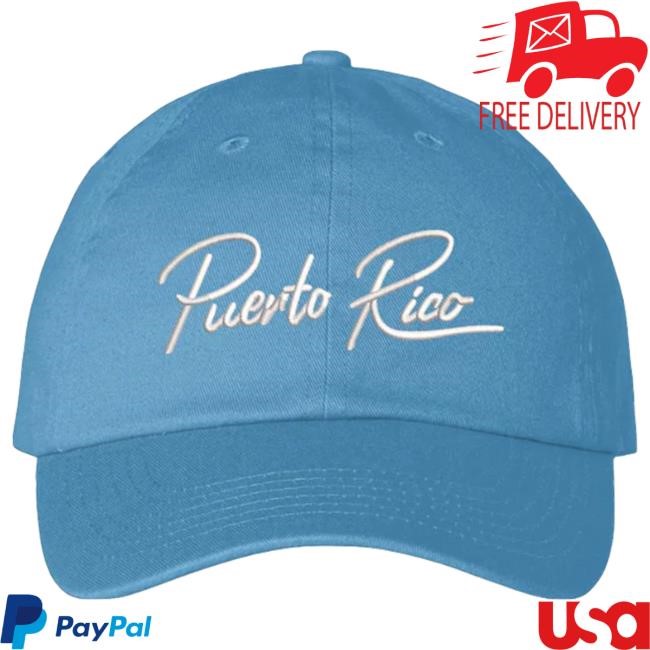 Official Bad Bunny Merch Store Puerto Rico Blue Dad Cap BadBunny