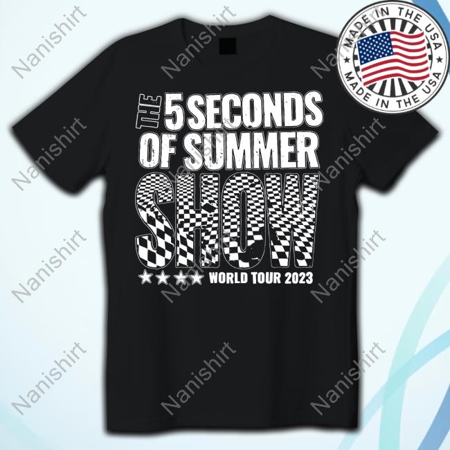 Official The 5 Seconds Of Summer Show World Tour 2023 New York Madison Square Carden Tee