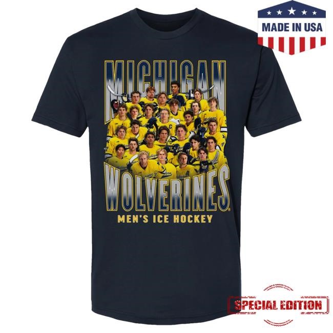 Michigan Wolverines Men's Hockey 2025-2026 Team Shirts The M Den Shop