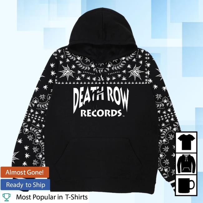Official The Snoopermarket Snoop Dogg Clothing Store Shop Merch Death Row Records Kushdana Black Hooded Sweatshirt SnoopDogg