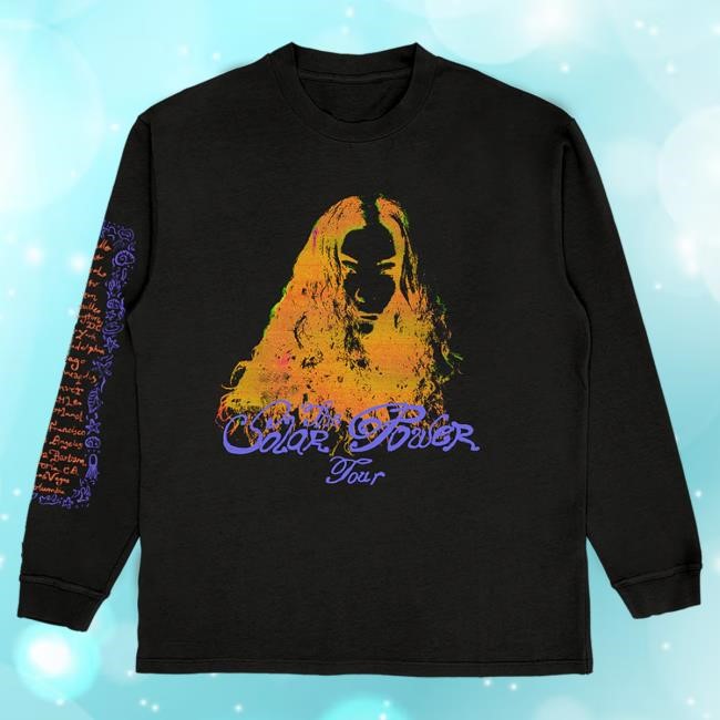 Official Lorde Clothing Lorde Xerox Black L/S T Shirt US Tour