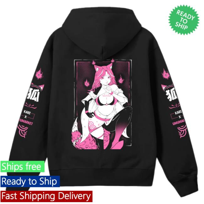 Official UwuMarket Kari x UwU Collab Kari Silent Kitsune Sweatshirt