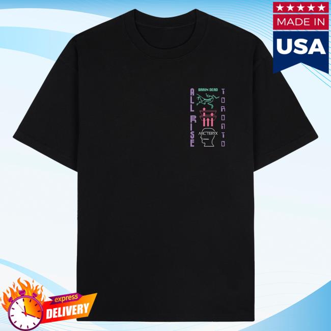 Official Brain Dead Merch Store We Are Brain Dead All Rise Toronto T-Shirt - Black Brain Dead Apparel Clothing Shop BrainDead