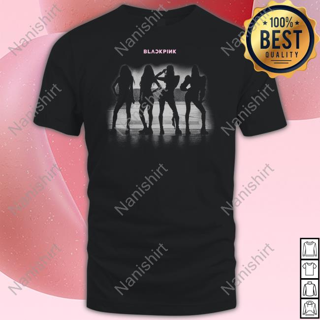 Official Blackpink Silhouette Black T-Shirt Pop Crave