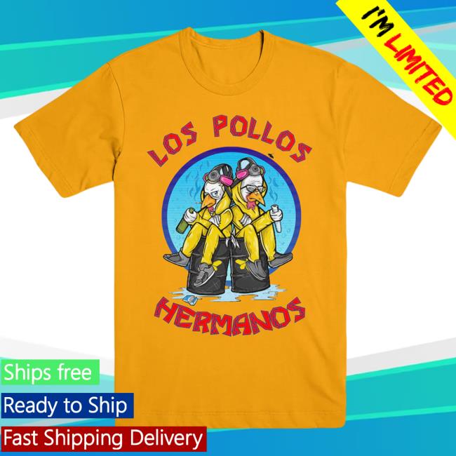 Official Breaking Bad Store Merch Breaking Bad Los Pollos Hermanos Yellow Shirt 2024