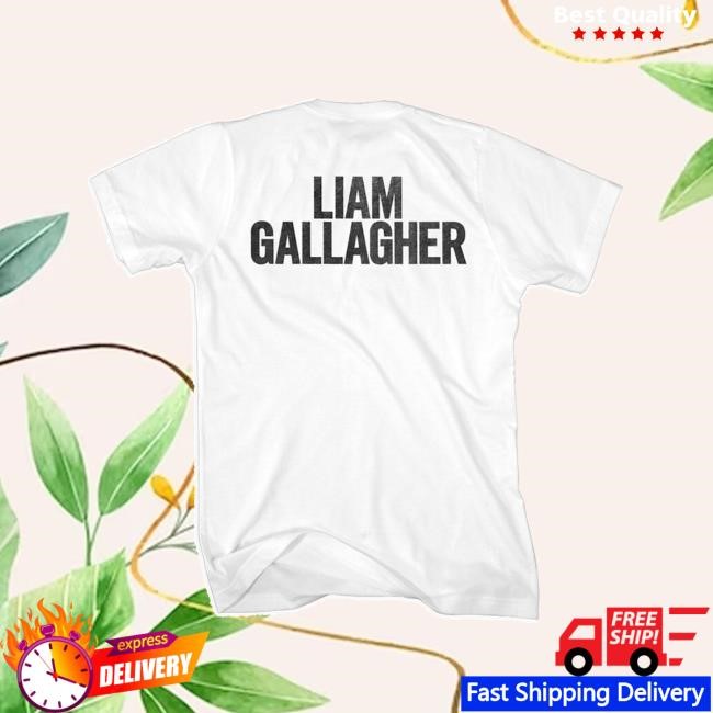 Official Liam Gallagher Merch Store Shockwave White Tee | Liam Gallagher