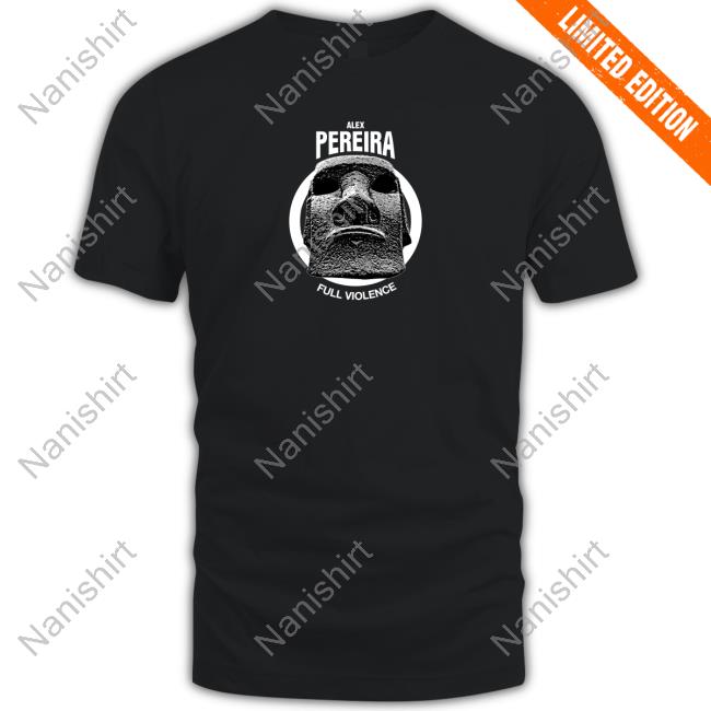 Official Alex Pereira Full Violence Merch Stonehead Stamped Tee