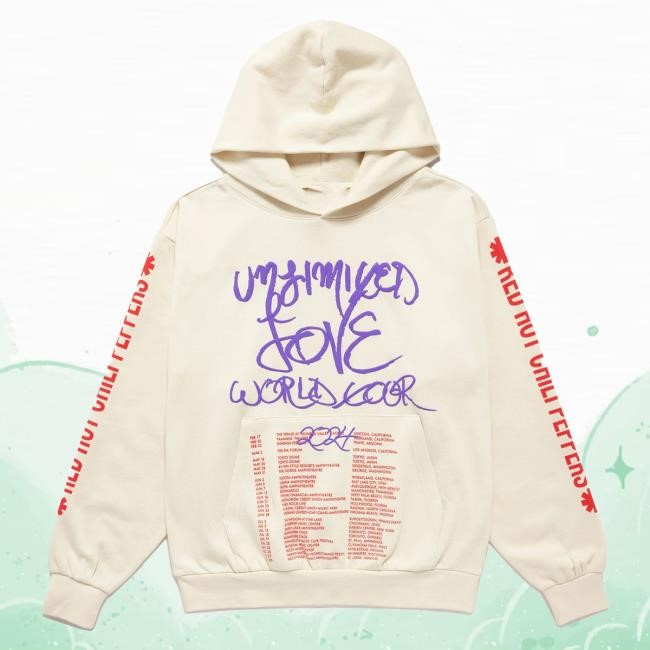 Official Red Hot Chili Peppers Unlimited Love Usa Tour Crew 2024 - Purple/Red