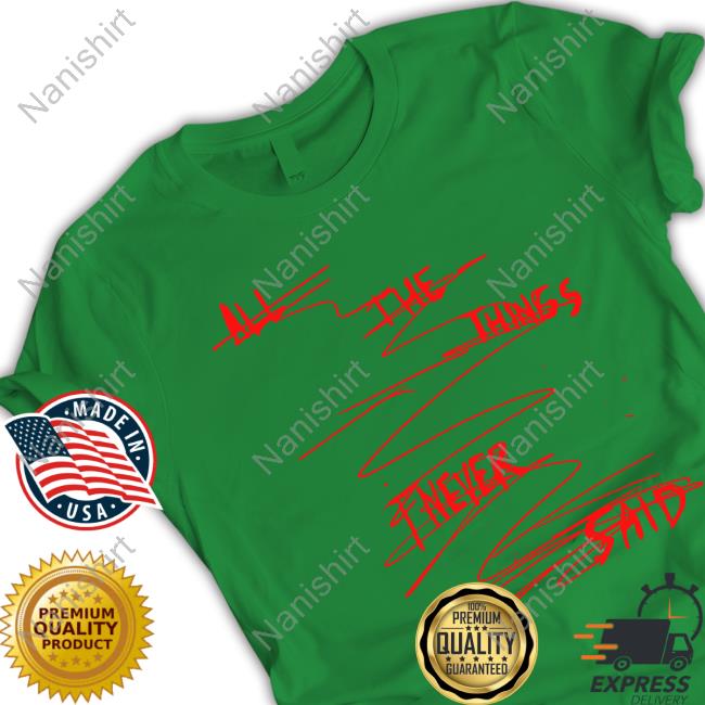 Tate Mcrae Merch All The Things I Never Said Shirts Tatemcrae