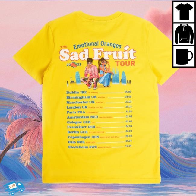 Europe Flag Yellow Tour Top Shirt