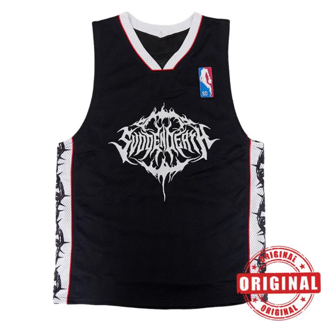 Official Svdden Death Merch Death Cvlt Vintage Basketball JerseyTank Shirt 2023 Svddendeath