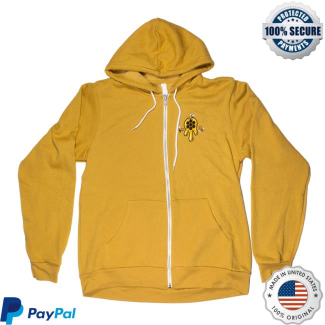 Official Slinger Apparel Store Shop Honey Girl Zip Up Hooded Sweatshirt Gold Pyroscopic