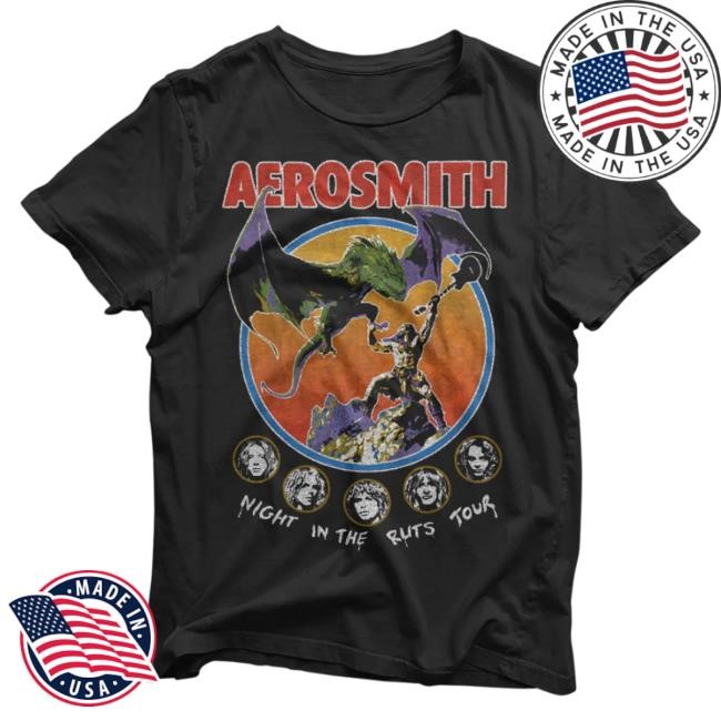Official Aerosmith Merch Ruts New Era Shirts