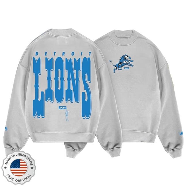 Sana X Detroit Lions Logo Hoodie