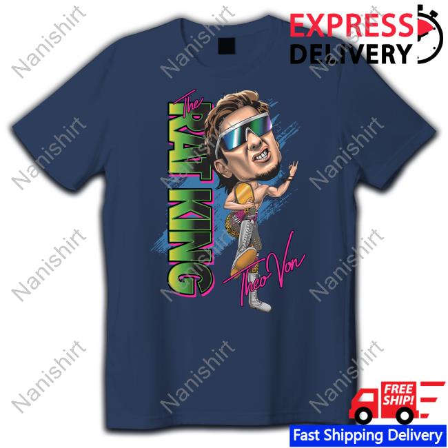 Official Theo Von Merch The Rat King Big Head Shirt