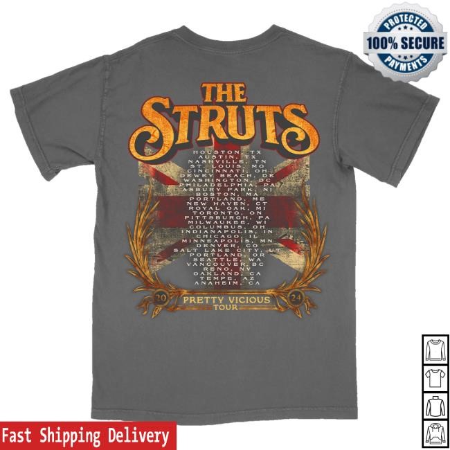 Official The Struts Pretty Vicious Tour Photo Tshirt