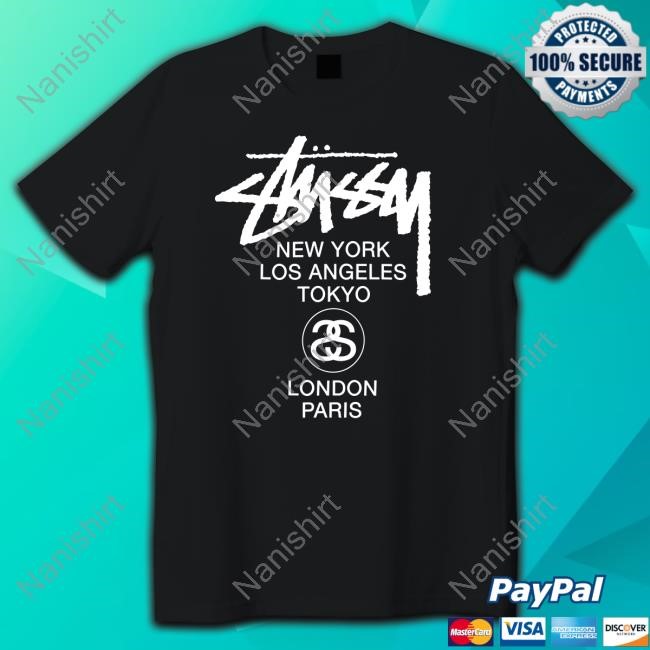 Official GOAT Stussy World Tour T-Shirts