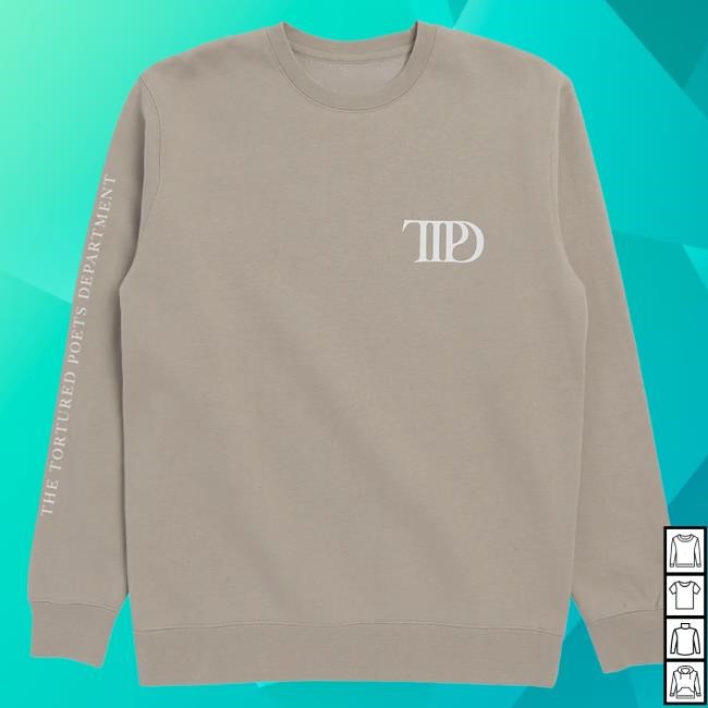 Official Taylor Swift Merch Store The Tortured Poets Department Beige Long Sleeve Tshirt Taylor Swift Apparel Clothing TaylorSwift