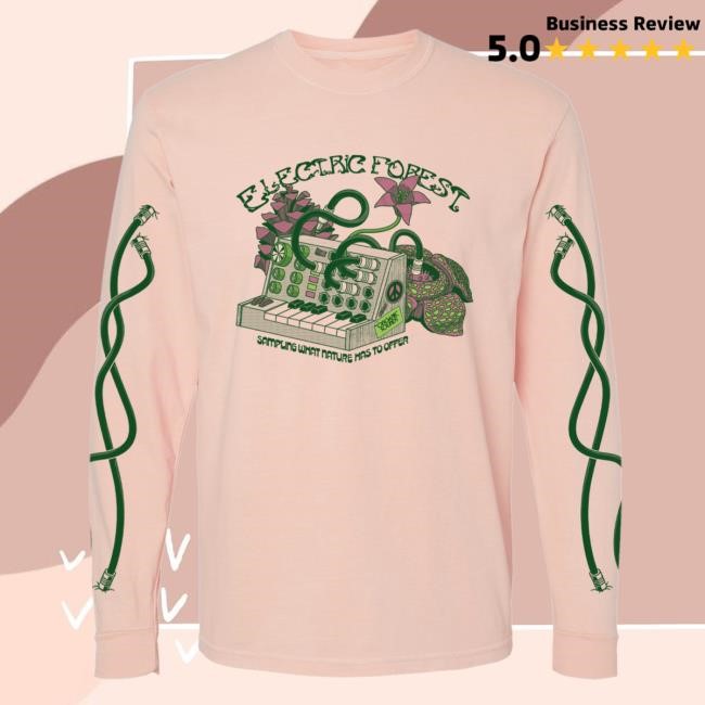 2025 Forest Goods Sampling What Nature has to Offer - LS T Shirt Electric Forest Festival Official