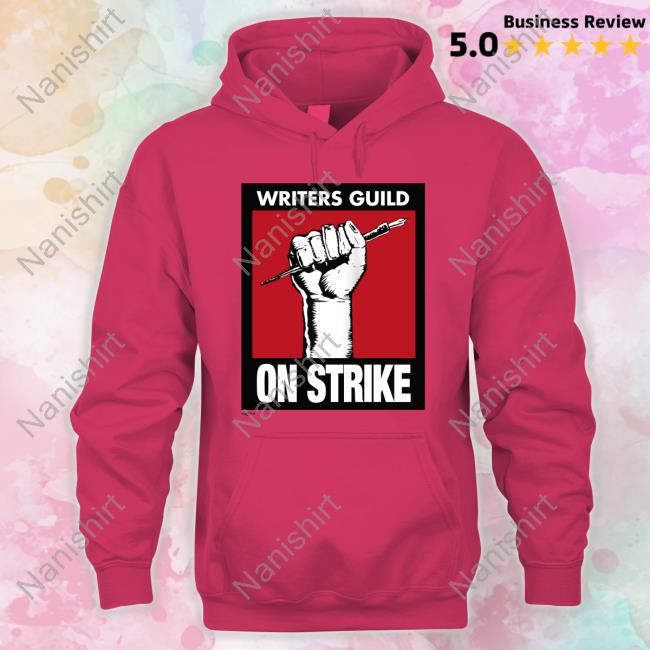Official Writers Guild On Strike Tee Shirt