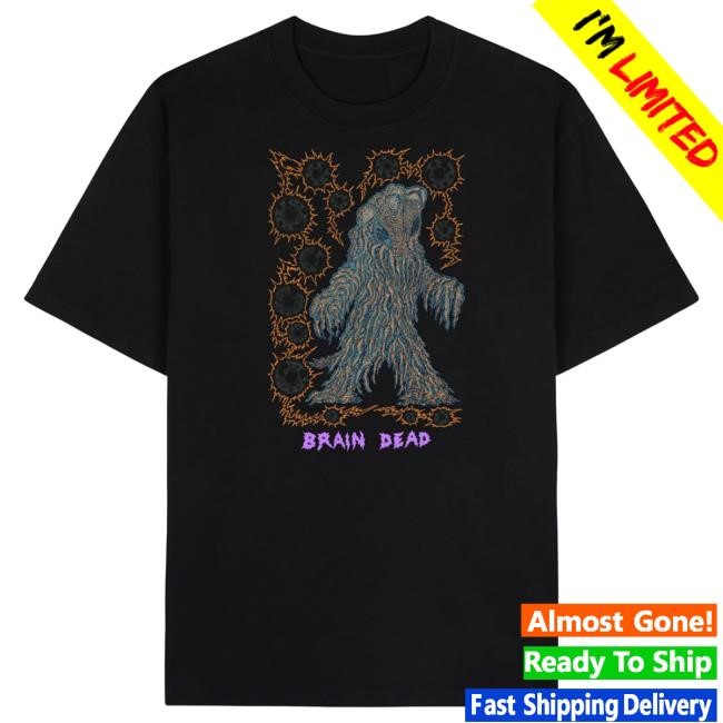 Official Exclusive Brain Dead x Godzilla Hedorah Tshirt - Black Variant